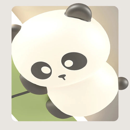 Cute panda ceiling light for modern minimalist children's room - vue 3 sur 6