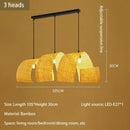 Japanese style bamboo chandelier for zen Asian decor