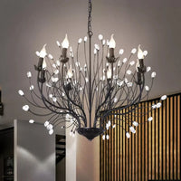 Design crystal LED chandelier for an elegant and modern interior