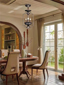 Decorative retro American industrial style LED multi-head ceiling light