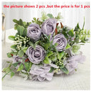 Artificial roses and hydrangeas bouquet decorative for valentine's day
