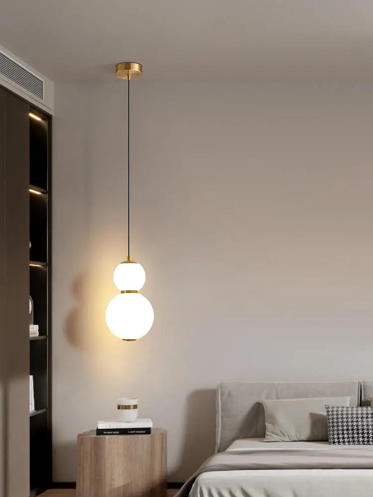 Modern white glass chandelier for interior decoration - vue 3 sur 12
