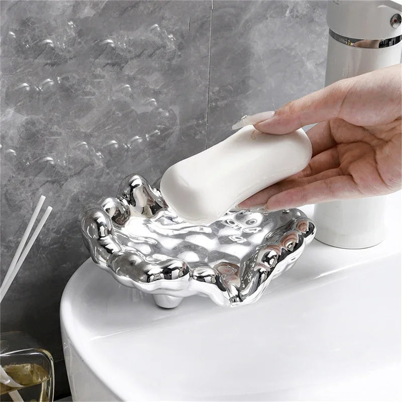 chrome soap dish for bathroom trendy accessories