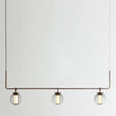 Minimalist glass pendant light for bar and restaurant