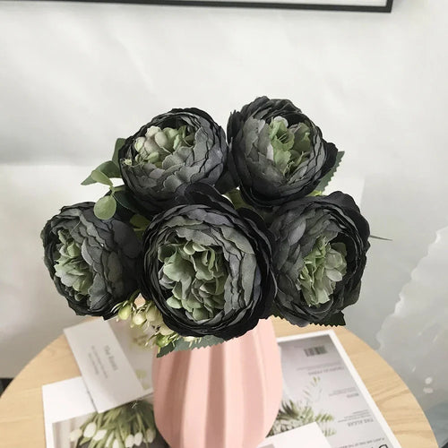 Artificial peony bouquet for wedding and home decoration - vue 9 sur 16