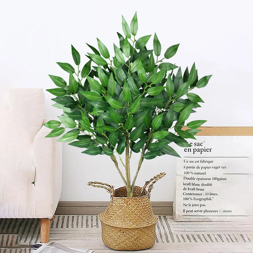 Artificial eucalyptus and willow plant for indoor and outdoor decoration - vue 4 sur 9