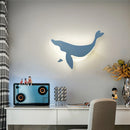 Acrylic wall lamp with dolphin and rabbit design for children