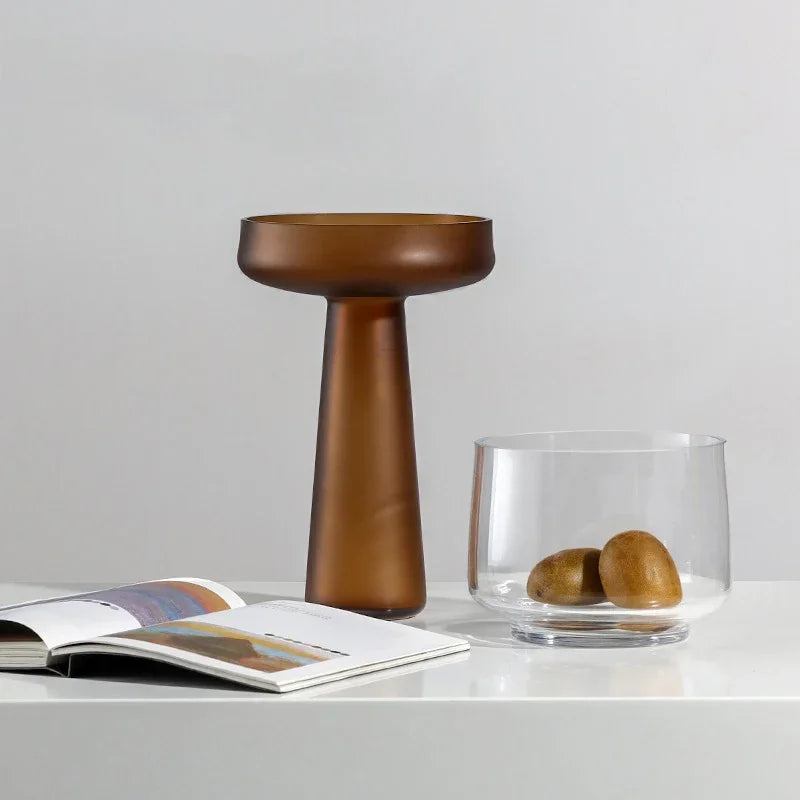modern glass vase creative design for interior decoration