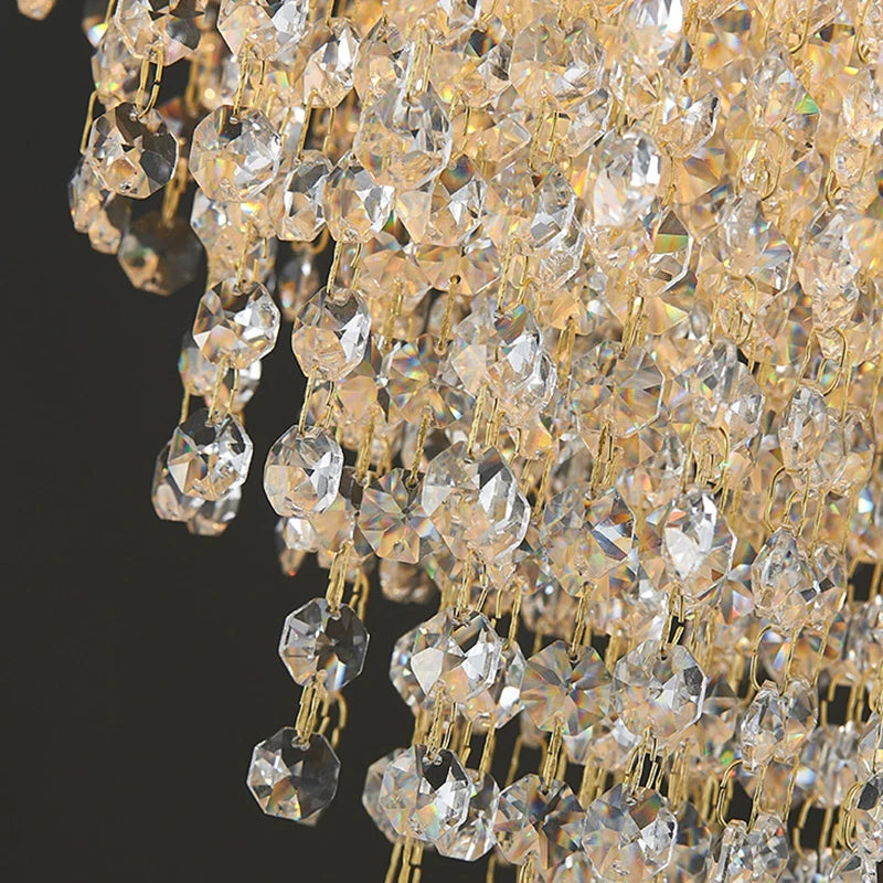 Modern art design gold crystal chandelier for luxurious decor - vue 5 sur 11