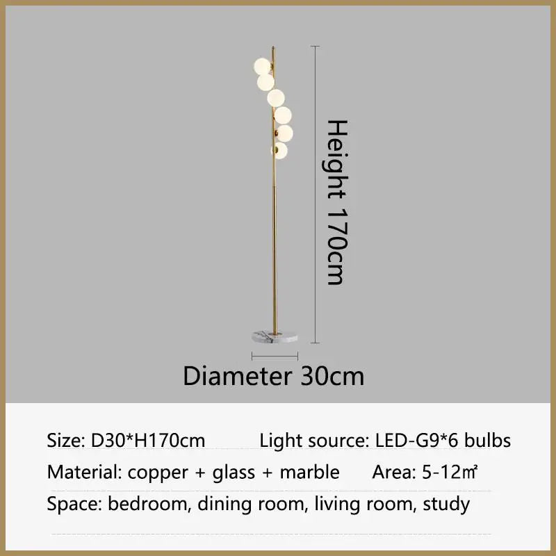 Spiral glass table lamp for interior decoration