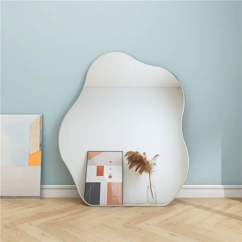 Decorative cloud-shaped unbreakable acrylic wall mirror for the home