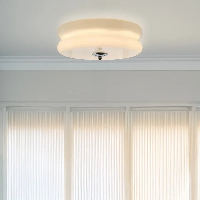 designer glass ceiling light for elegant modern lighting