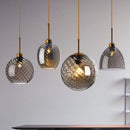 Modern glass pendant light for decorative indoor lighting