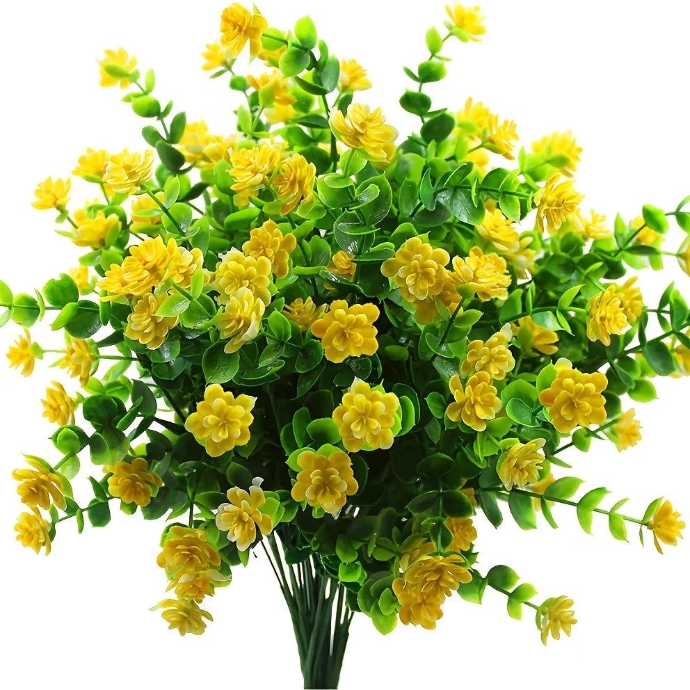 Uv resistant artificial flowers for outdoor and garden