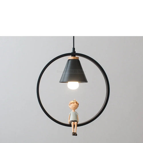 Modern Nordic pendant light with LED bird pendant - vue 12 sur 16