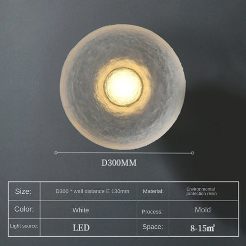 Modern round LED wall light for indoor and outdoor decoration