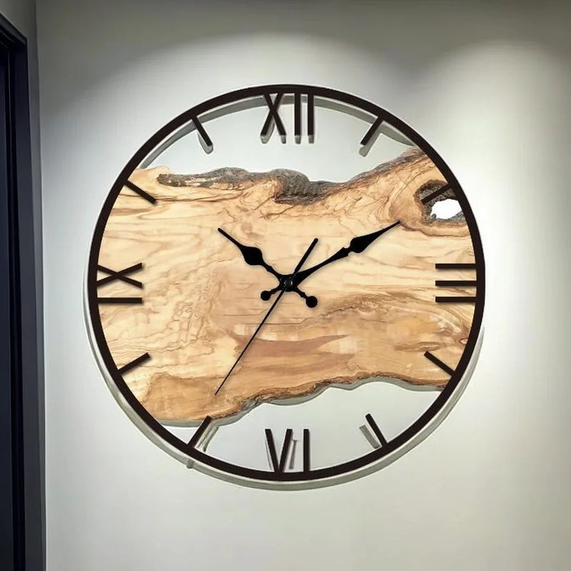 silent acrylic wall clock for modern home decor