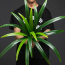 Large artificial orchid leaves plant for interior decoration