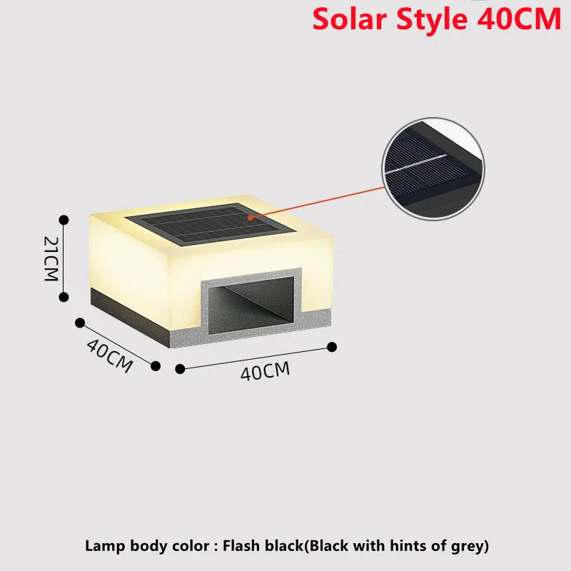Waterproof LED solar lamp for outdoor and garden
