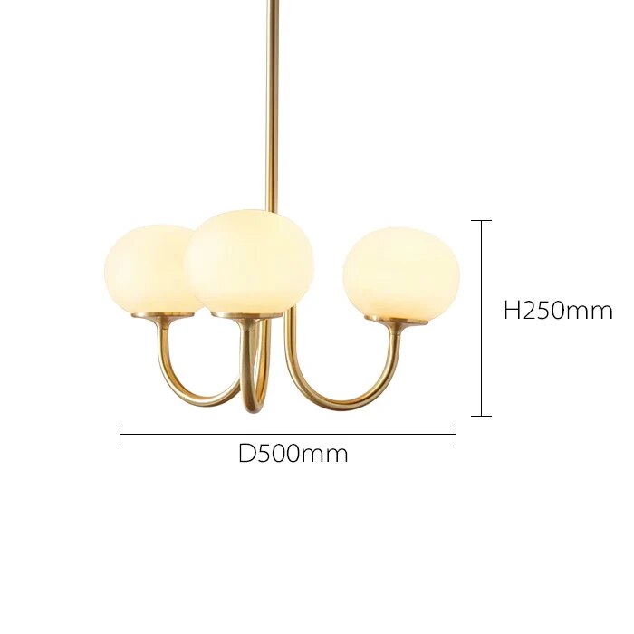 Nordic simple gold designer chandelier