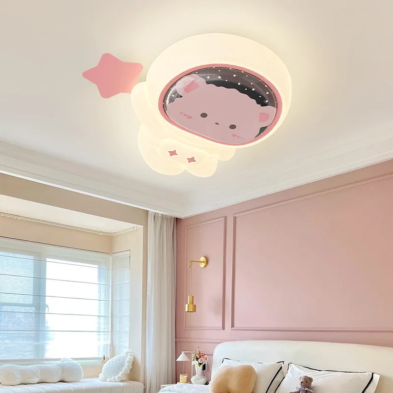 Cute ceiling light for children's room astronaut and princess theme