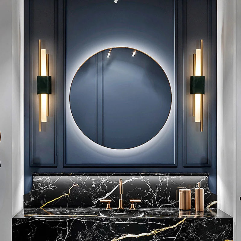 Modern decorative marble LED wall light