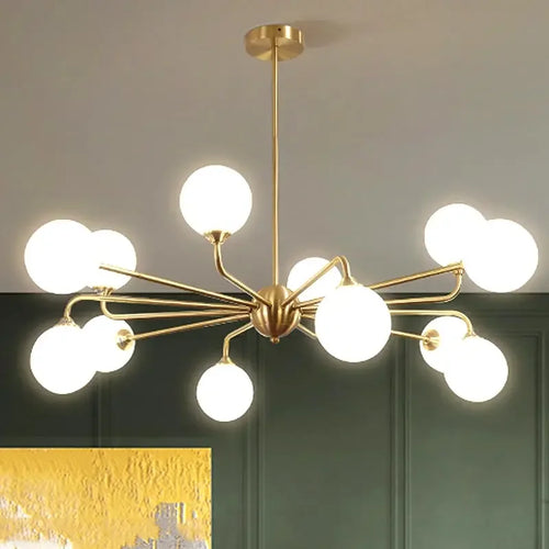 Nordic LED chandelier for modern lighting - vue 2 sur 14