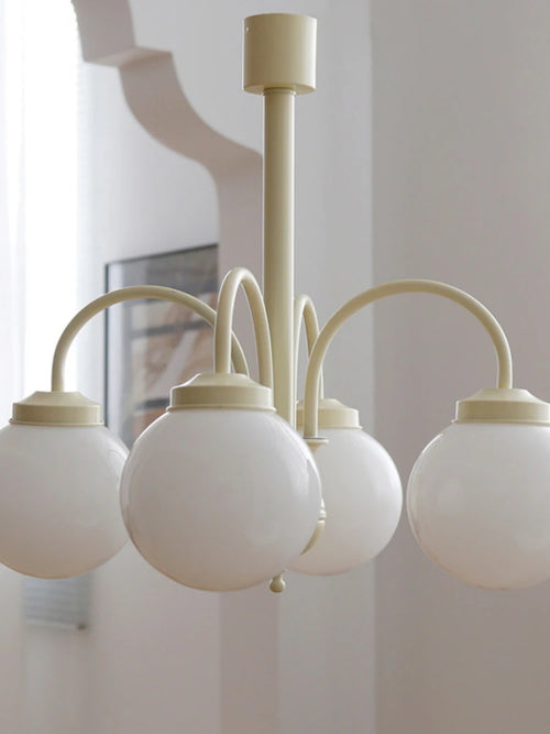 Retro glass chandelier for nordic interior decoration - vue 5 sur 9