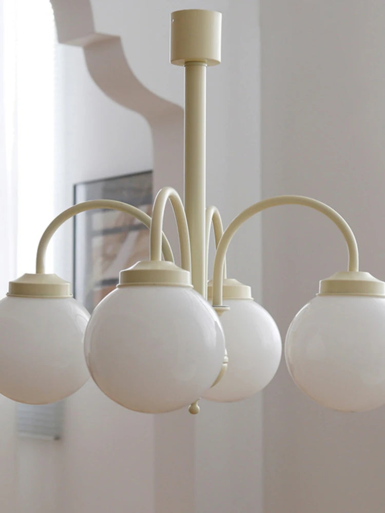 Retro glass chandelier for nordic interior decoration - vue 4 sur 9