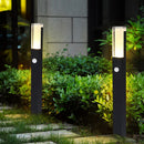 Outdoor waterproof motion sensor post light for garden
