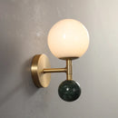 Modern Nordic copper and marble LED wall light luxury decoration