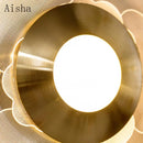 Acrylic flower LED wall light artistic indoor decoration