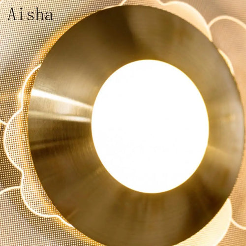 Acrylic flower LED wall light artistic indoor decoration - vue 6 sur 9