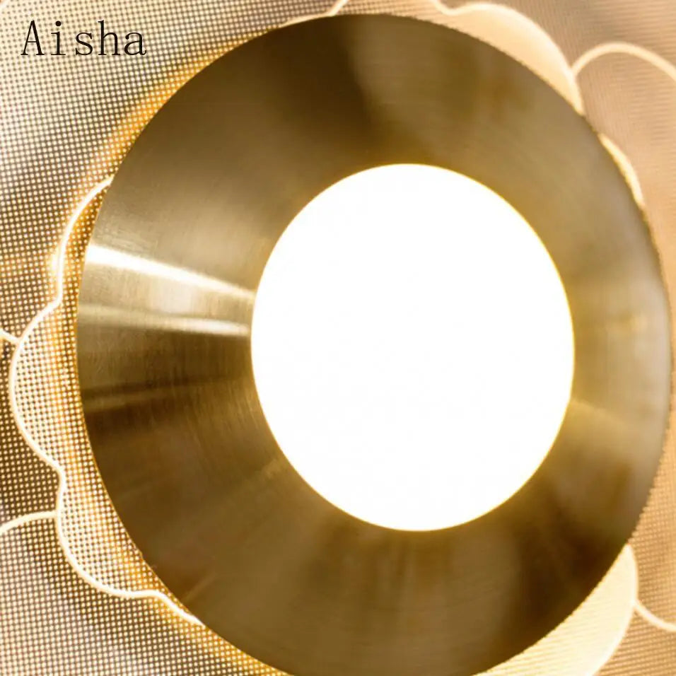Acrylic flower LED wall light artistic indoor decoration - vue 5 sur 9