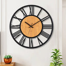 large 3d nordic retro roman numerals decorative silent wall clock