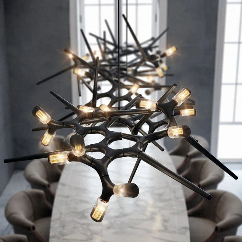 Luxury postmodern roman LED chandelier for hotel - vue 4 sur 13