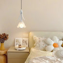 3-head milk white glass LED pendant chandelier