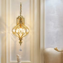 retro crystal pendant light for elegant interior decoration