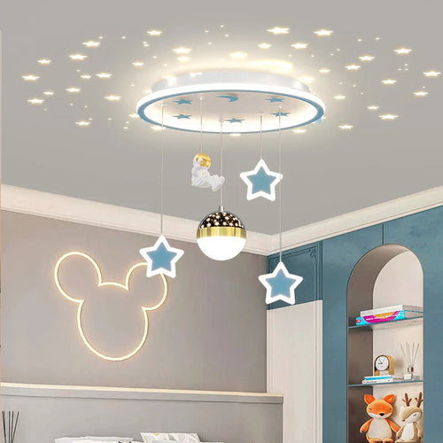 Plafonnier LED en forme d'étoile pour chambre d'enfant - vue 2 sur 9