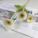 Artificial silk poppy flowers for decoration and events