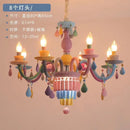 Kawaii crystal rainbow chandelier for children's bedroom decor