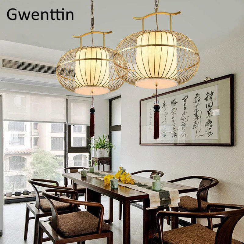 Chinese style LED pendant light for modern interior decoration