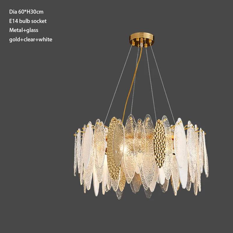 Nordic glass chandelier for elegant interior decor