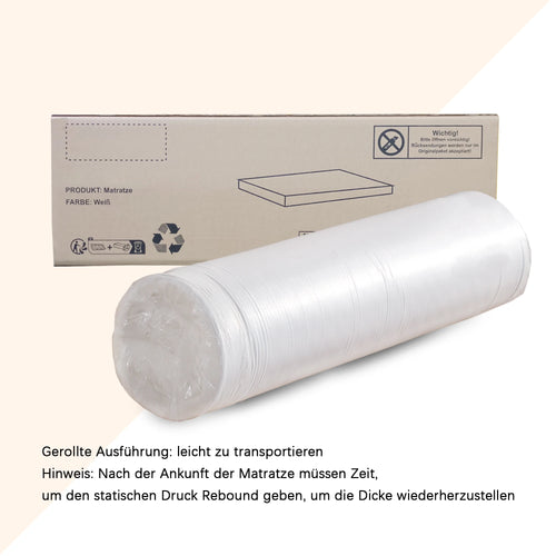 Mattress, Comfortable, Honeycomb Fabric, Bamboo Carbon Sponge, Eco-Tex Certified, Ergonomic, breathable and durable, Compression Sve - vue 5 sur 6