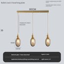 Vintage pendant light with switch and crystal glass shade