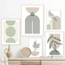 Abstract geometric boho style wall decoration