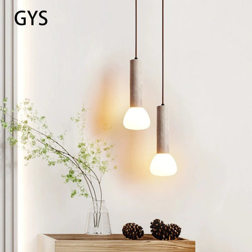 Cream style LED pendant light for living room and bedside