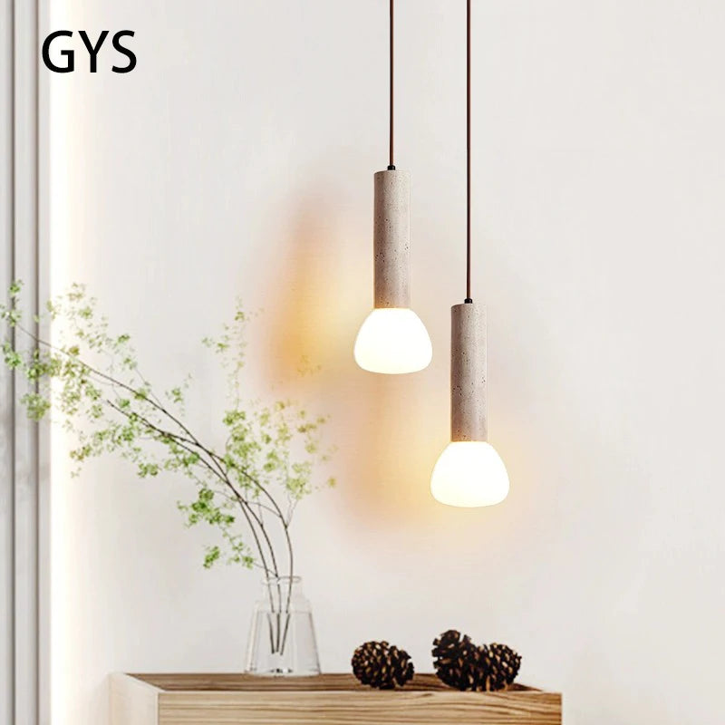 Cream style LED pendant light for living room and bedside