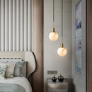 Minimalist LED marble pendant lamp