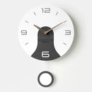 creative design solid wood silent wall clock